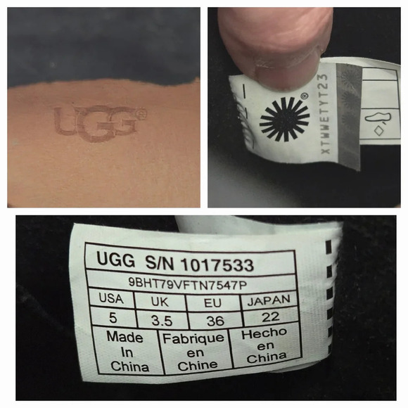 UGG Black Suede Alida Slouch Boots - Picture 7 of 7